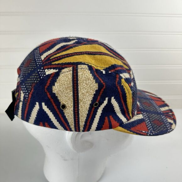 OBEY Propaganda Tribal Nation Adjustable 5-Panel Hat Navy Blue Strapback Cap - Picture 4 of 8